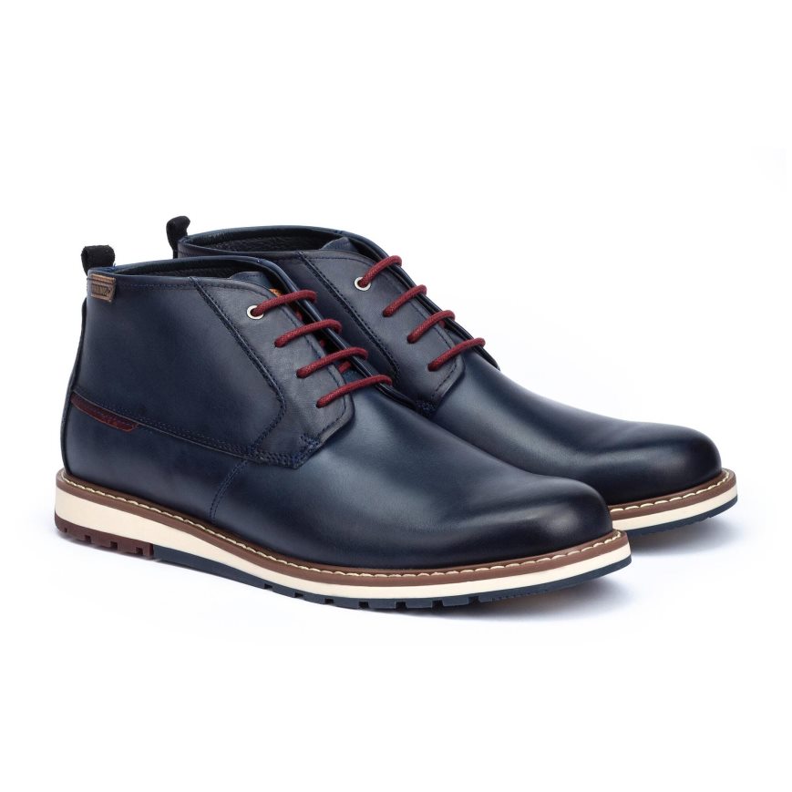 Men's Pikolinos BERNA Ankle Boots Blue | NZ R59213Q